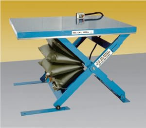 Air bag operated lift table (pneumatic) - (Section 1)