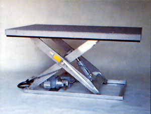 Lift table for hazardous area