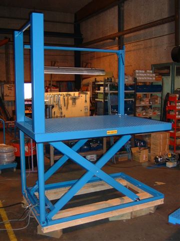 Vertical ram low closed lift table (Section 1)